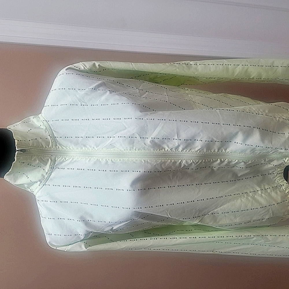 Nike White and Green Jacket